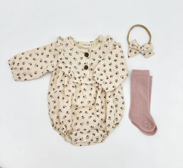 Claudia Soft Cotton Romper Set