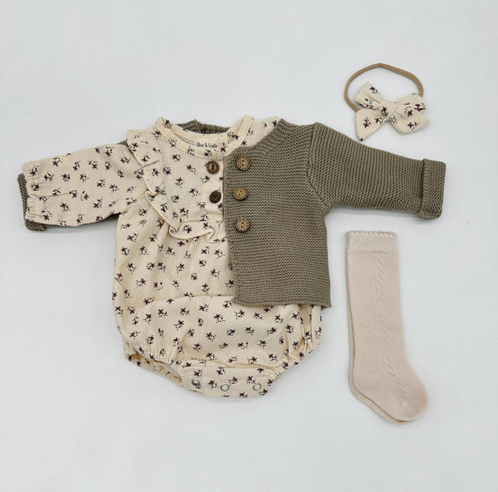 Claudia Soft Cotton Romper Set