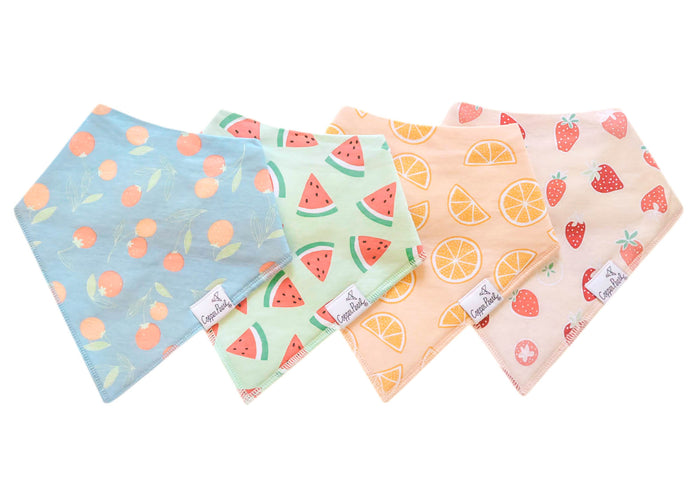 Clementine Bandana Bib Set (4-Pack)