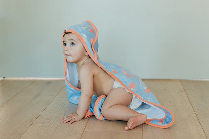 Clementine Premium Baby Knit Hooded Towel