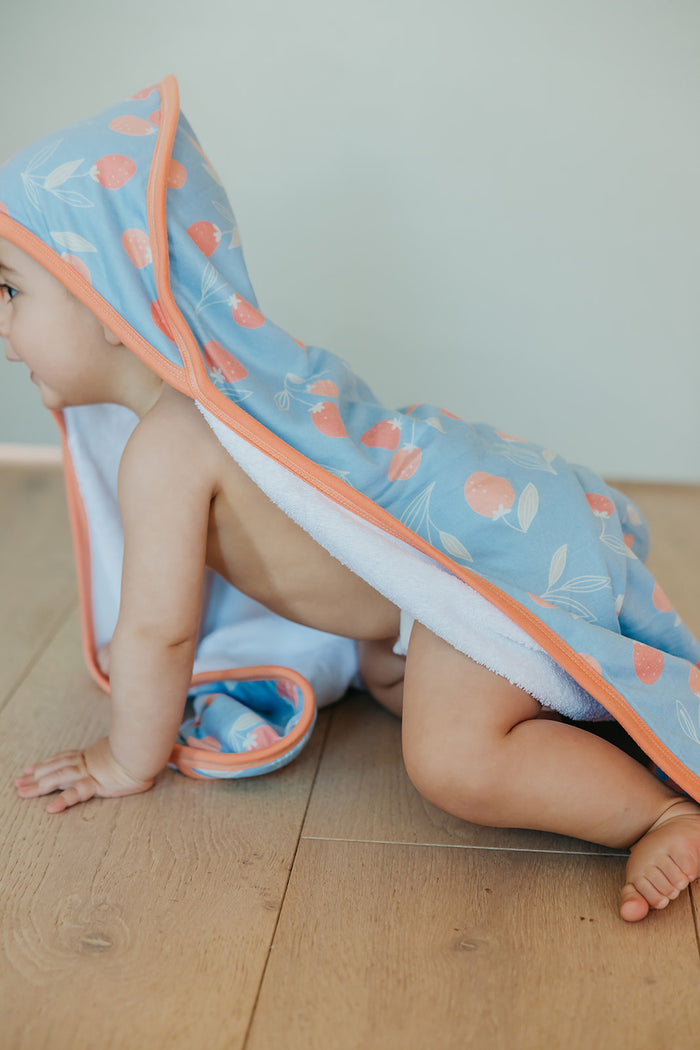 Clementine Premium Baby Knit Hooded Towel