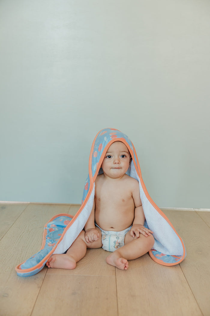 Clementine Premium Baby Knit Hooded Towel