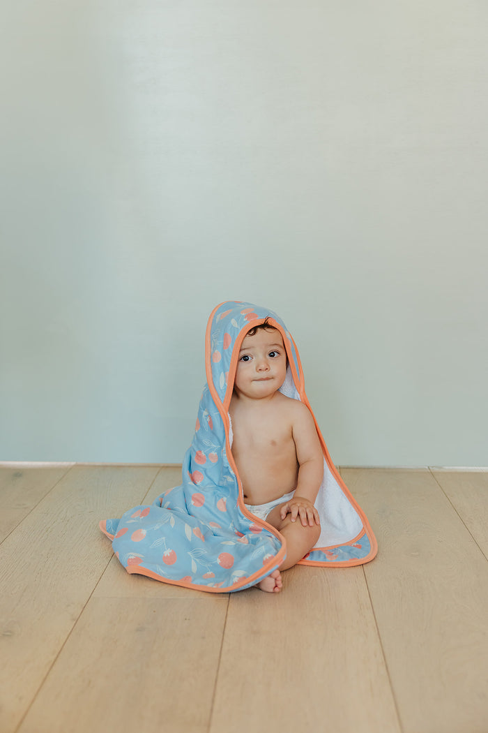 Clementine Premium Baby Knit Hooded Towel