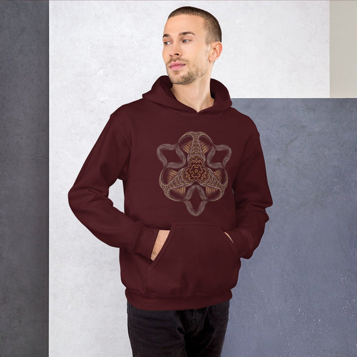 Coiled Mandala Hoodie Choice of Colors — visionary art by Symbolika