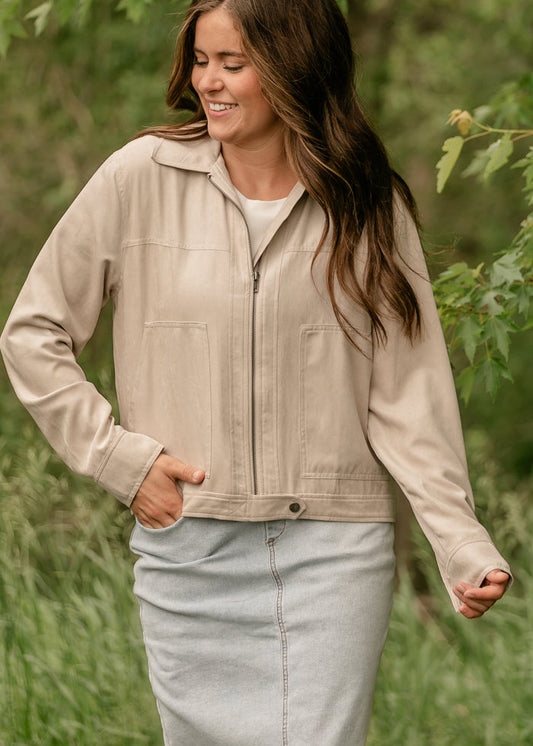 Collared Zip-Up Jacket FF Layering Essentials