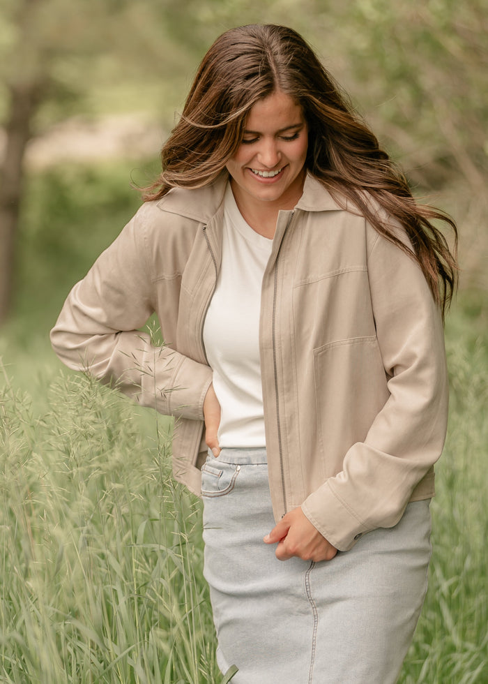 Collared Zip-Up Jacket FF Layering Essentials