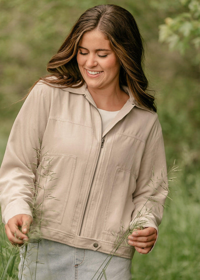 Collared Zip-Up Jacket FF Layering Essentials