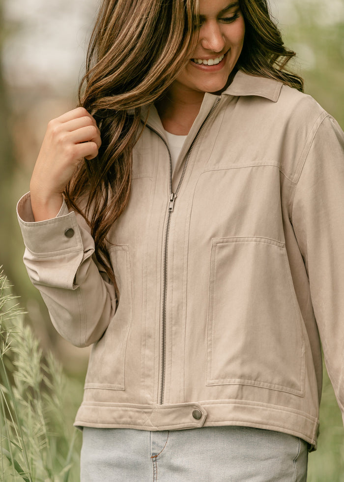 Collared Zip-Up Jacket FF Layering Essentials