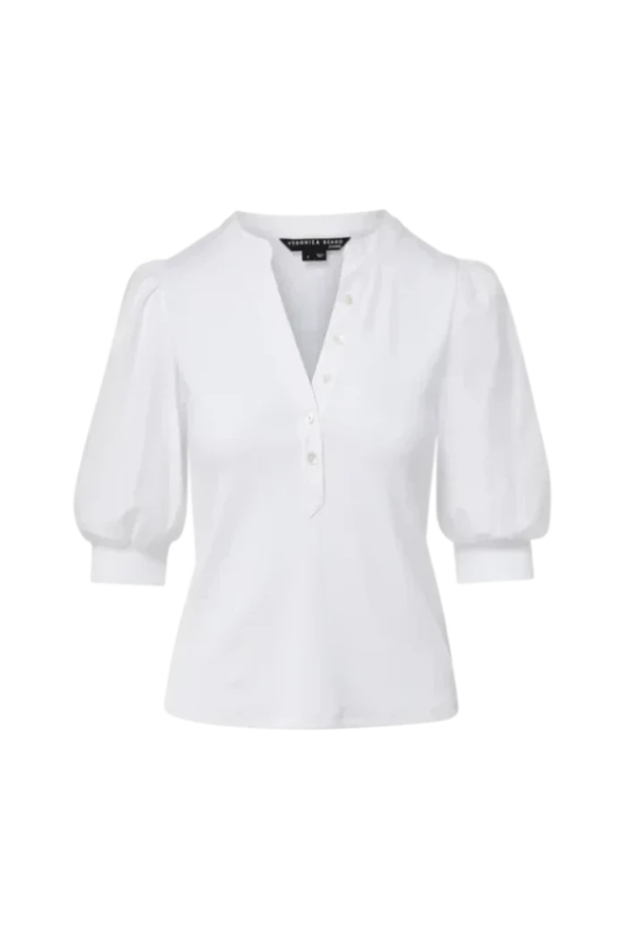 Veronica Beard Coralee Top in white