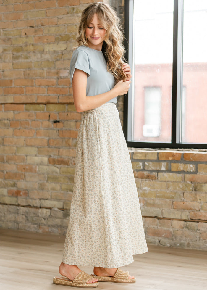 Cotton Floral Slip Skirt FF Skirts