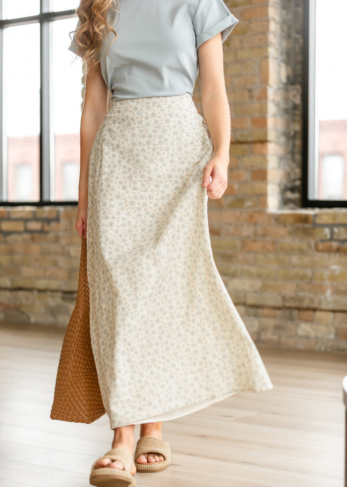 Cotton Floral Slip Skirt FF Skirts