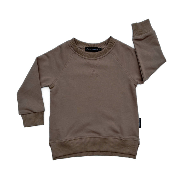 CREWNECK SWEATSHIRT - MOCHA