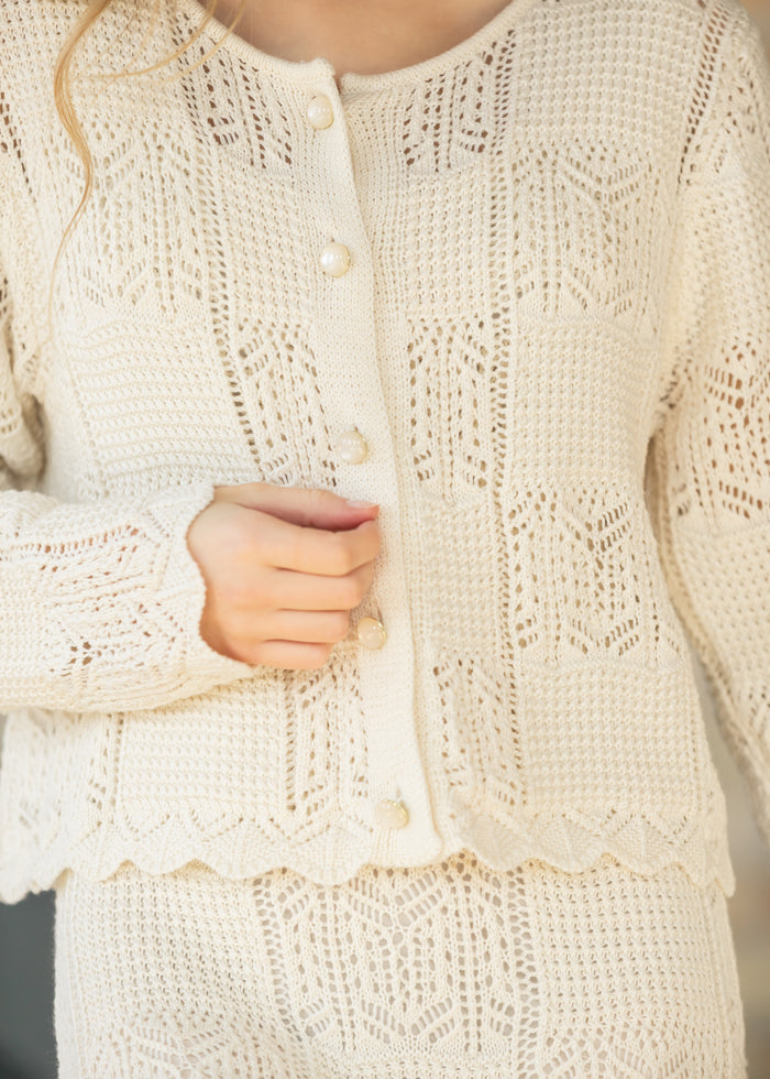 Crochet Square Tank Maxi Dress & Sweater Set FF Tops