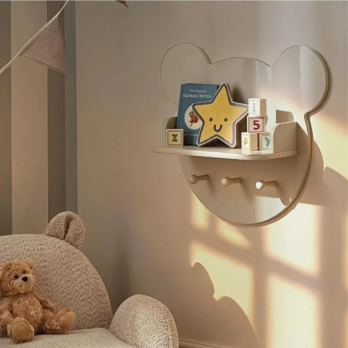 CuddleCo Play House Bear Shelf - Pebble - ebebek