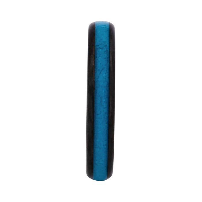 Cudworth 4mm Polished Black Ion Plated Tungsten Ring - Azure Slim