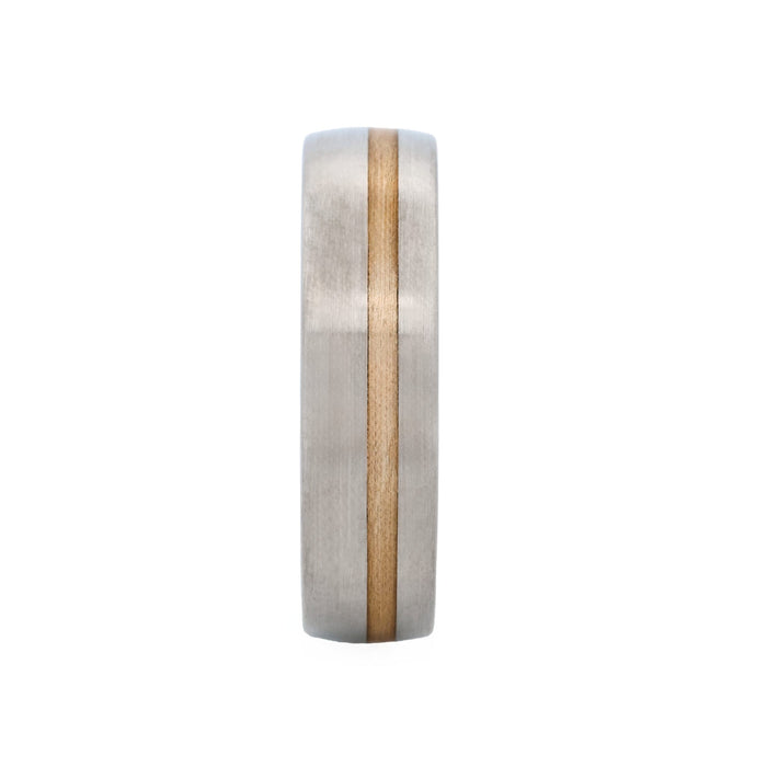 Cudworth Two-tone single strip Stainless Steel Ring