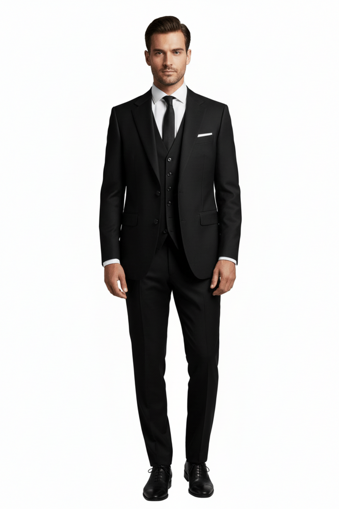 D9 - Black Abram Travel Jacket (Sold Separately) 100% Wool - Harrys for Menswear