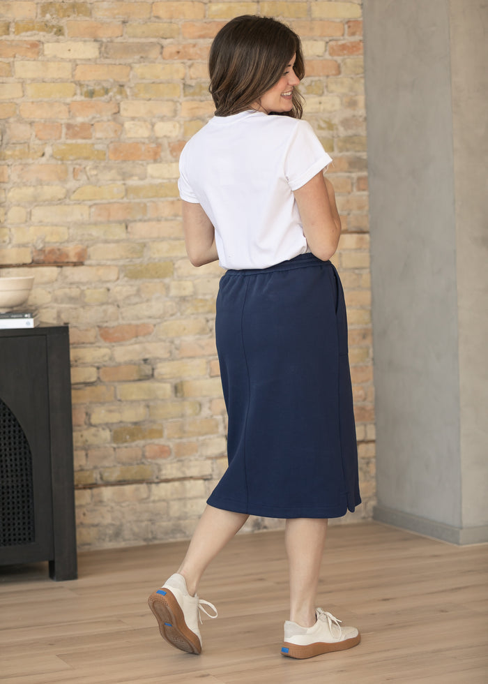 Dani Navy Everyday Midi Skirt IC Skirts