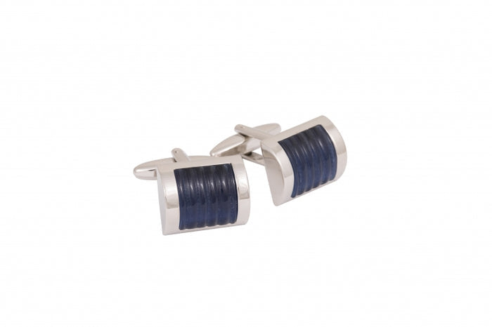 Dark Navy Cat's Eye Cufflinks