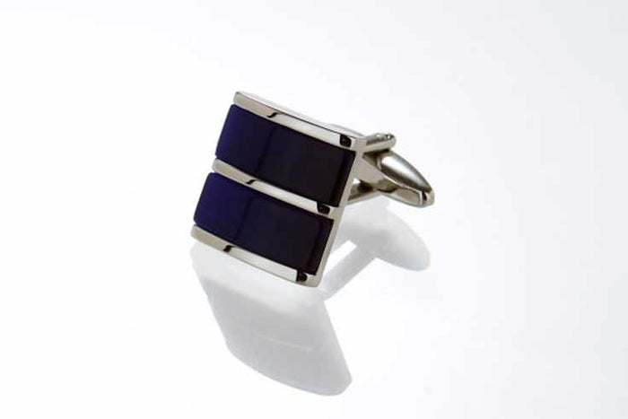 Dark Navy Cat's Eye Cufflinks