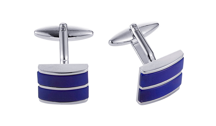 Dark Navy Cat's Eye Cufflinks