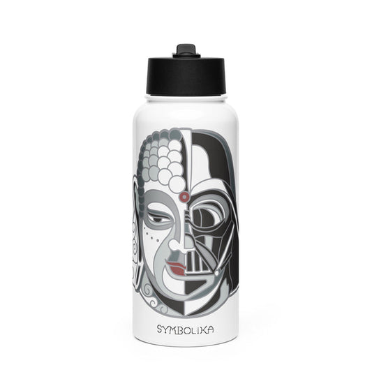 DarthBuddha Water Bottle — visionary art by Symbolika