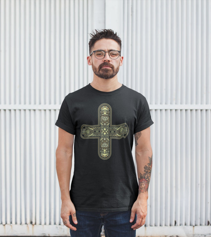 Decross T-Shirt Choice of Colors — visionary art by Symbolika