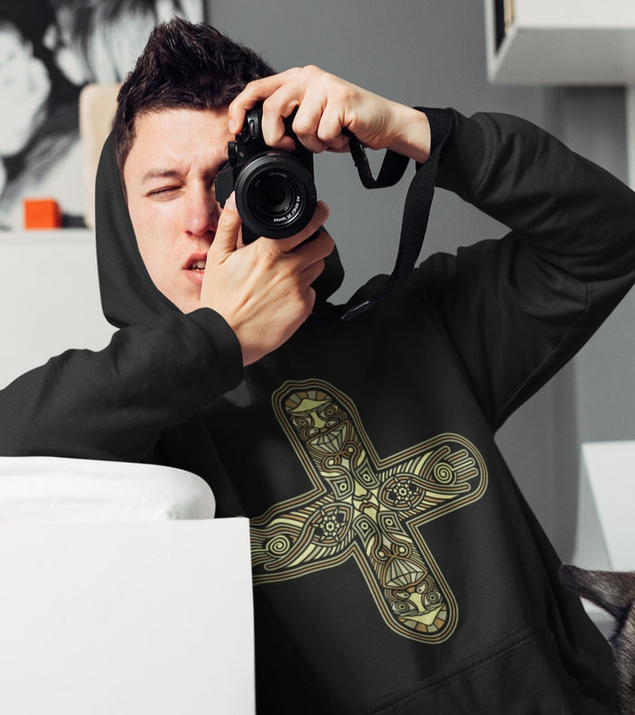 Decross Hoodie Choice of Colors — visionary art by Symbolika