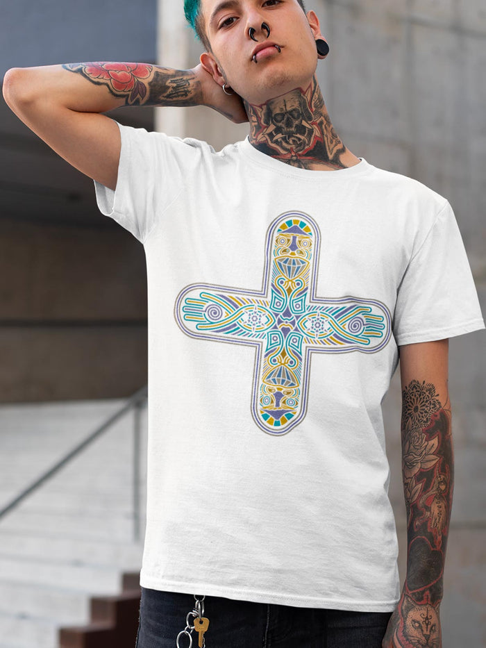 Decross T-Shirt — visionary art by Symbolika