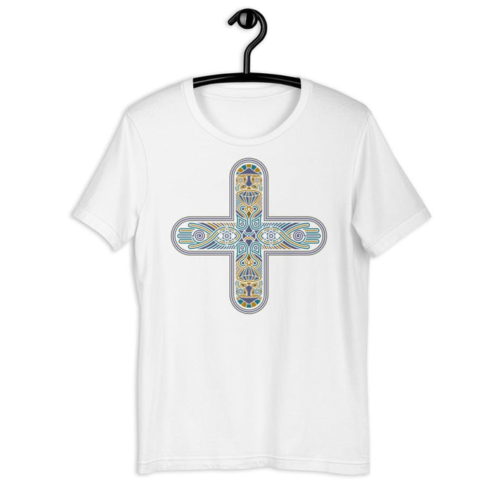 Decross Short - Sleeve Women T-Shirt - White - Made to order - symbolika