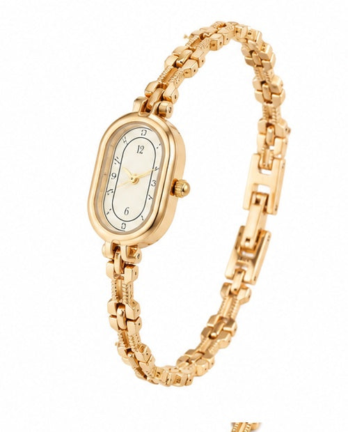 Delicate Gold Link Bracelet Watch Accessory