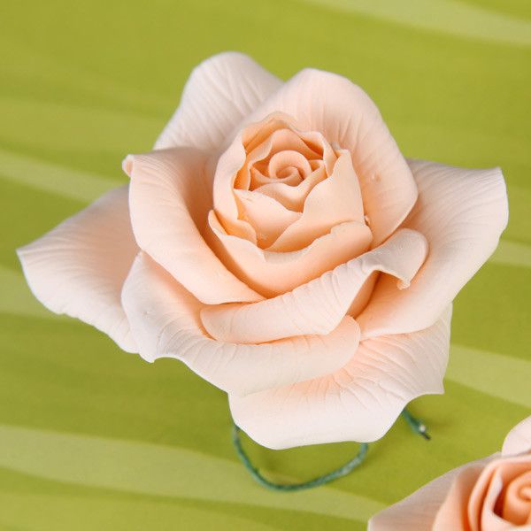 Gumpaste Rose Sugarflower cake topper perfect for cake decorating fondant cakes & wedding cakes. Handmade ready to use.  Wholesale sugarflowers & cake supply.