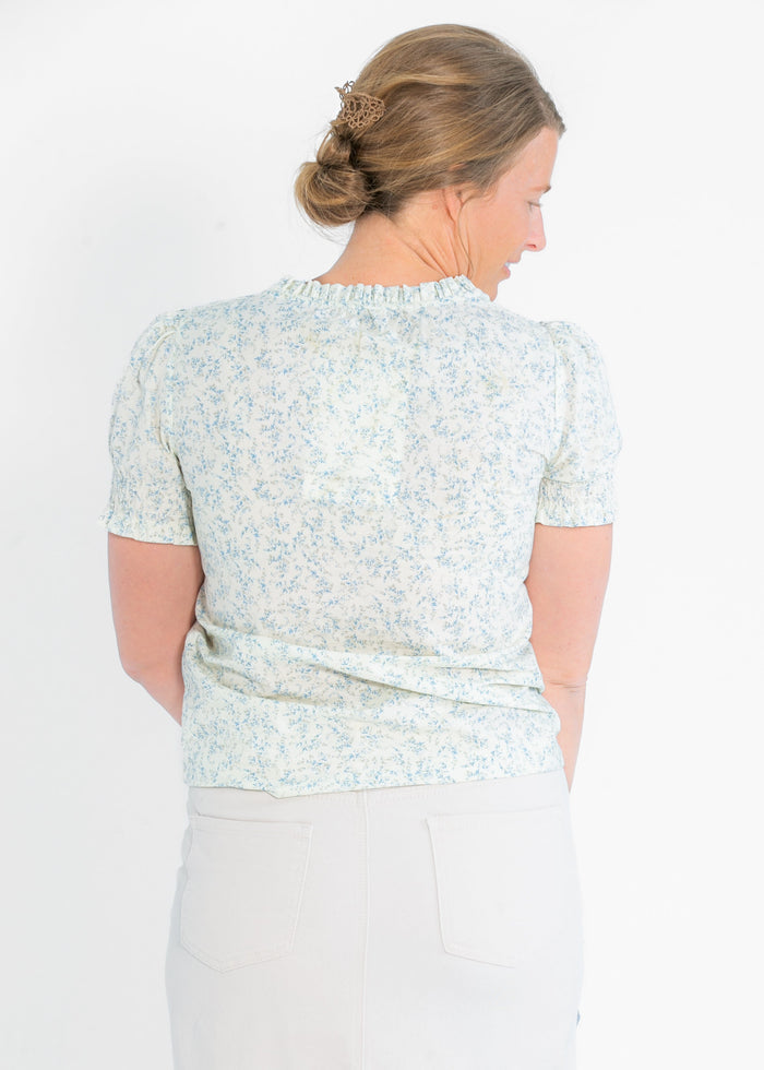 Dempsey Floral Puff Sleeve Top IC Tops