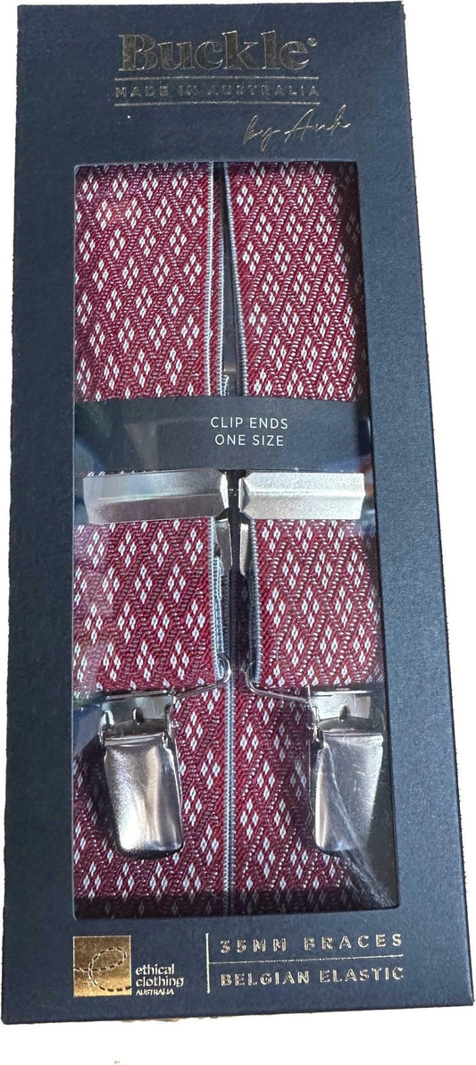 Diamond Pattern Burg BG - Harrys for Menswear