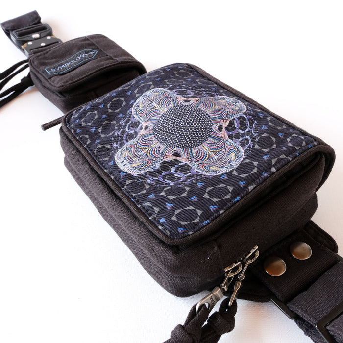 DMT HD Mandala Belt Bag - psychedelic mandala design by Symbolika