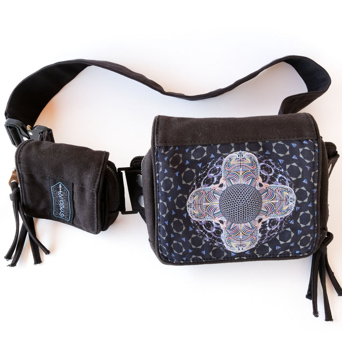 DMT HD Mandala Belt Bag — DMT Visionary Art - Sacred Geometry Design Detail by Symbolika