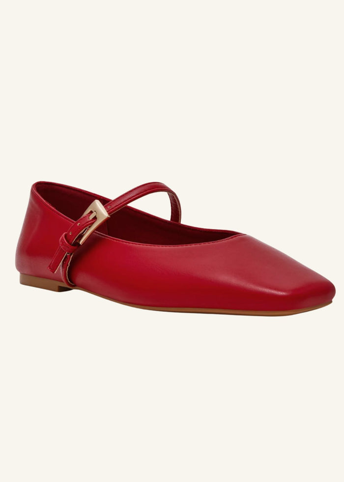 Dolce Vita® Fabes Dark Red Mary Jane Flats Shoes