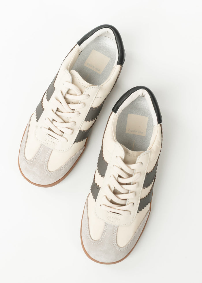 Dolce Vita® Merit Sneakers White Gray Leather Shoes