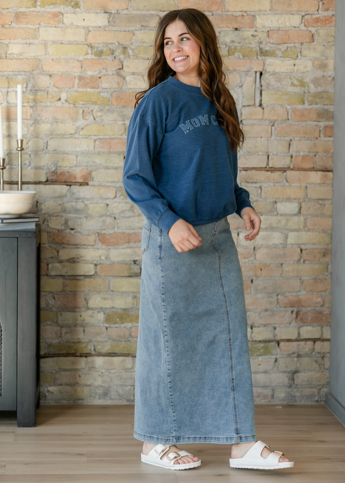 Donna Classic Wash Maxi Denim Skirt IC Skirts