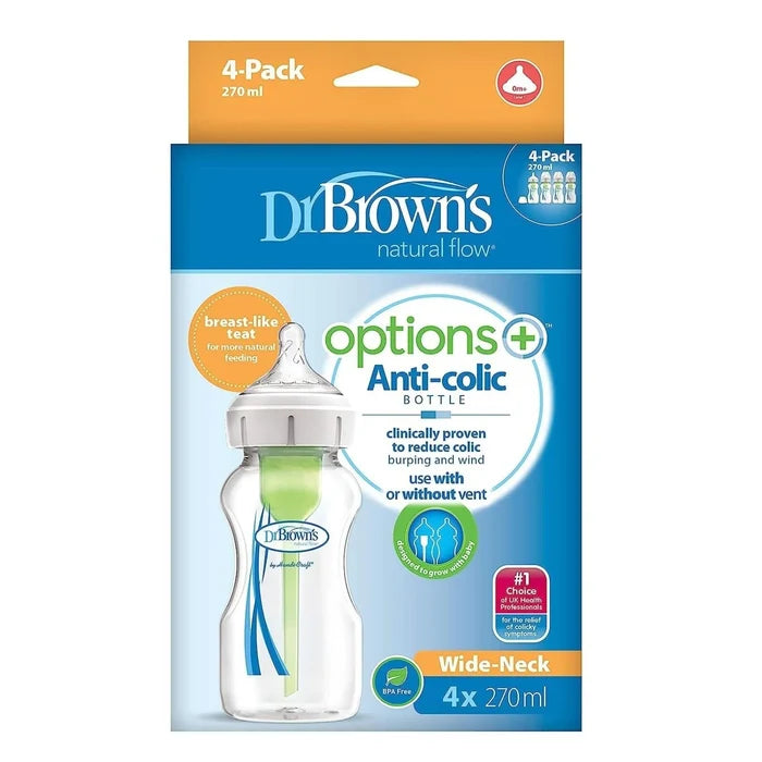 Dr. Brown's Options+ Anti - Colic Baby Bottles 270ml Pack of 4 - ebebek - Black Friday
