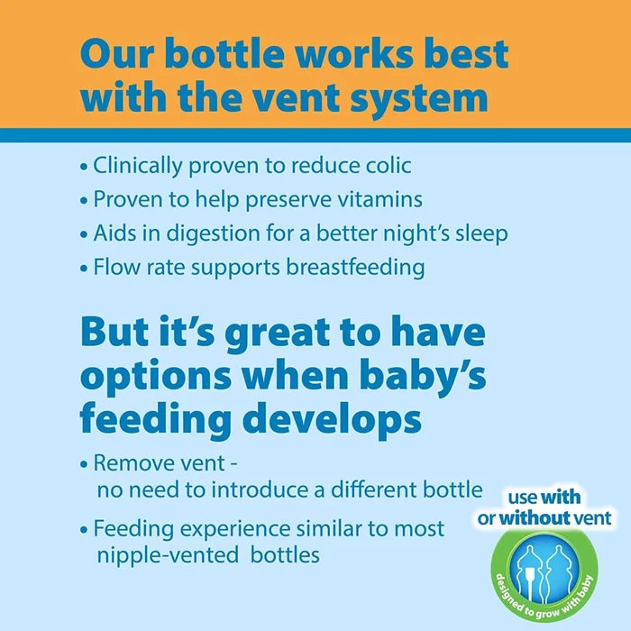 Dr. Brown's Options+ Anti - Colic Wide Neck Baby Bottle 270 ml 2 pcs - ebebek - Black Friday
