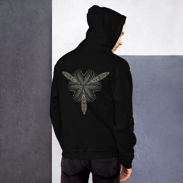 Dragonfly Mandala Shrooms Hoodie Choice of Colors — Image 4 by Symbolika