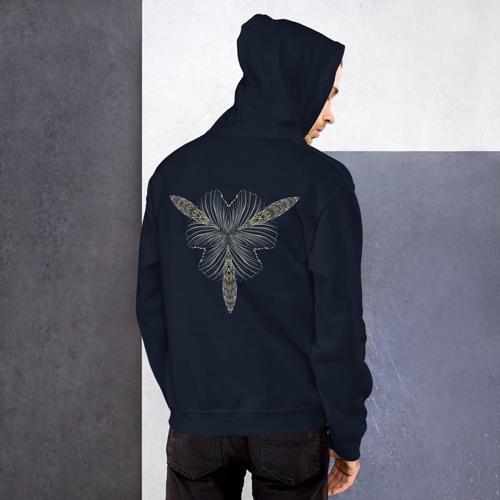 Dragonfly Mandala Shrooms Hoodie Choice of Colors — Image 6 by Symbolika