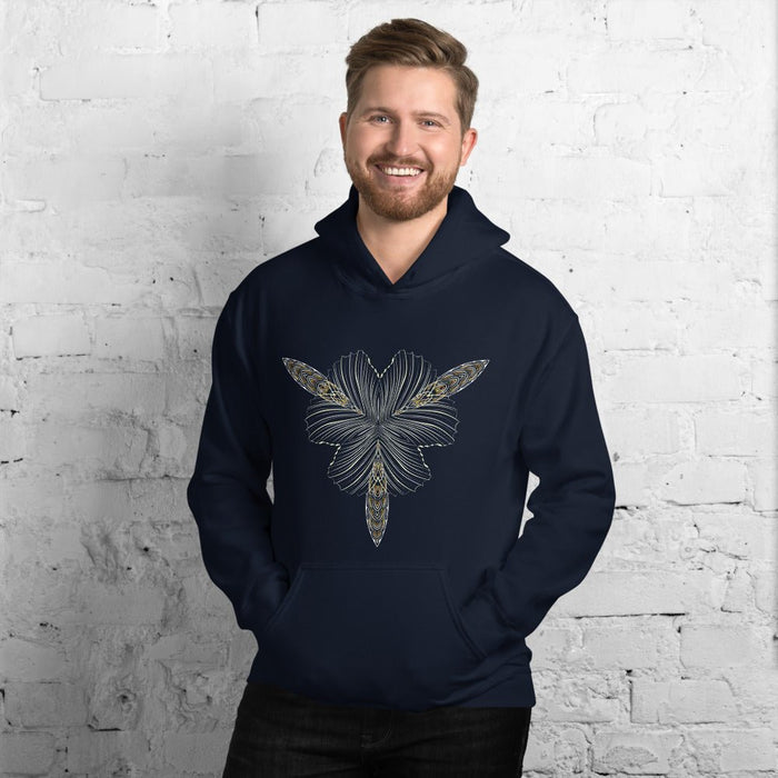 Dragonfly Mandala Hoodie Choice of Colors — Image 2 by Symbolika