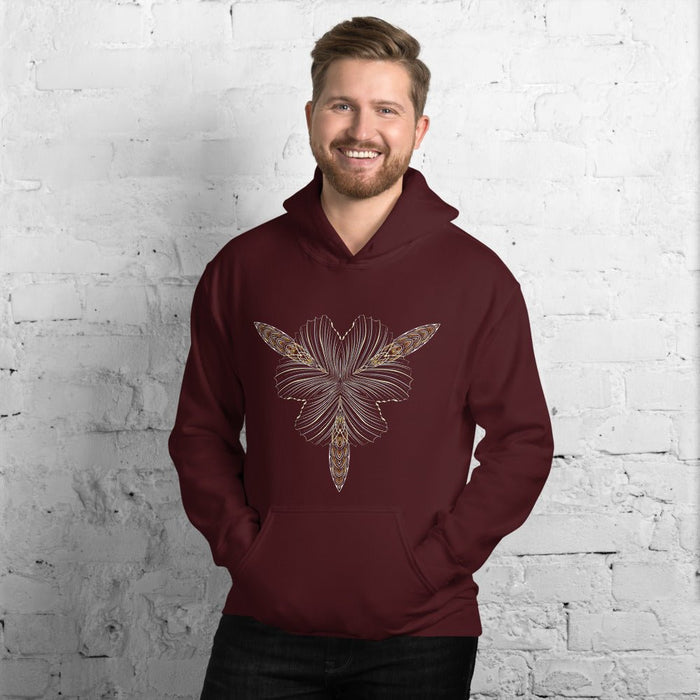 Dragonfly Mandala Hoodie Choice of Colors — Image 3 by Symbolika