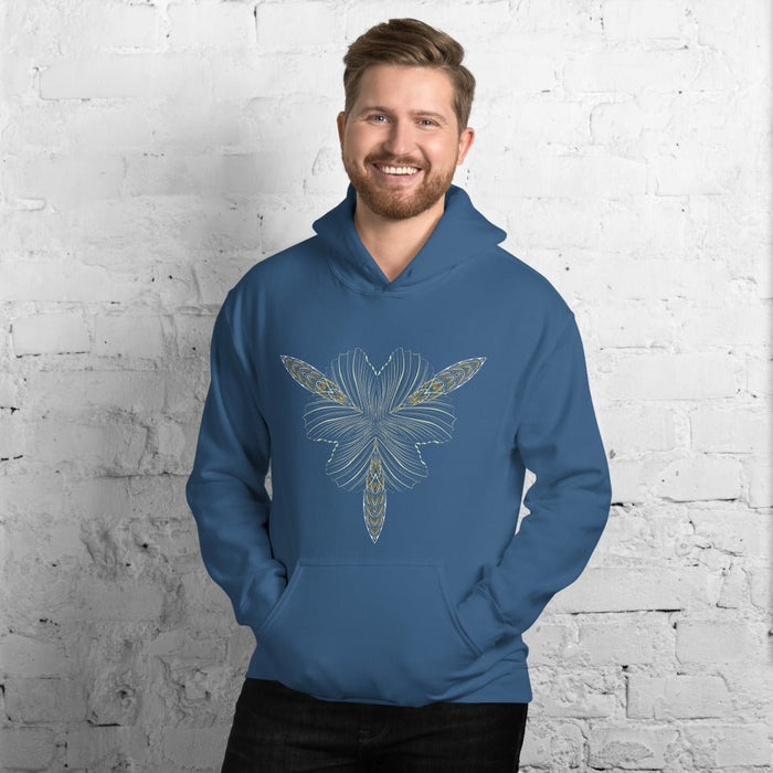 Dragonfly Mandala Hoodie Choice of Colors — Image 4 by Symbolika