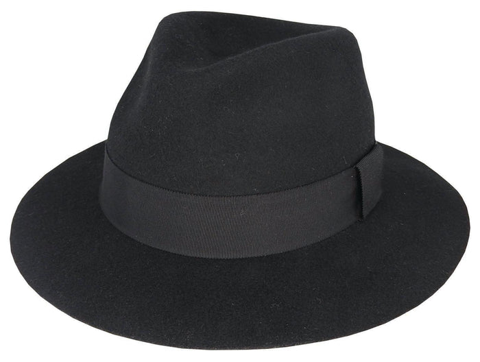 Duke - Wool Felt Raw Edge Fedora - Harrys for Menswear