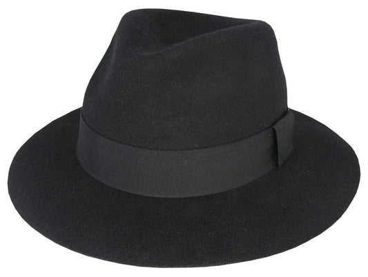 Duke - Wool Felt Raw Edge Fedora - Harrys for Menswear