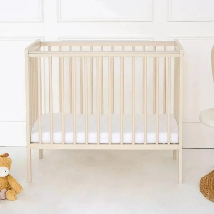 East Coast Space Saver Cot with Mattress Bundle - Cashmere Cashmere - ebebek