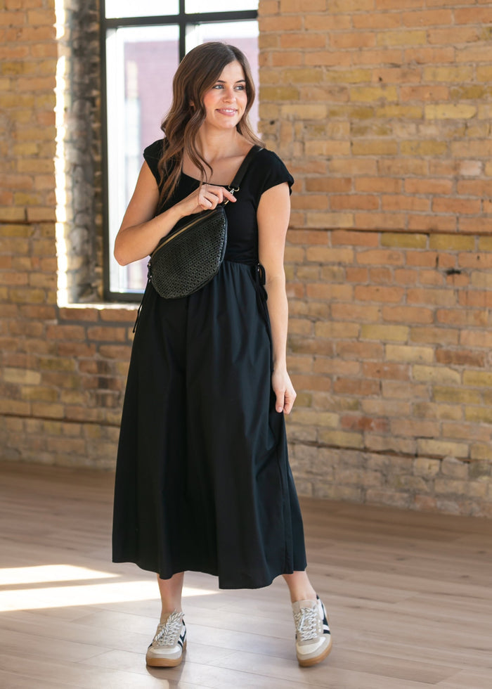 Eleanor Black A-line Maxi Dress IC Dresses
